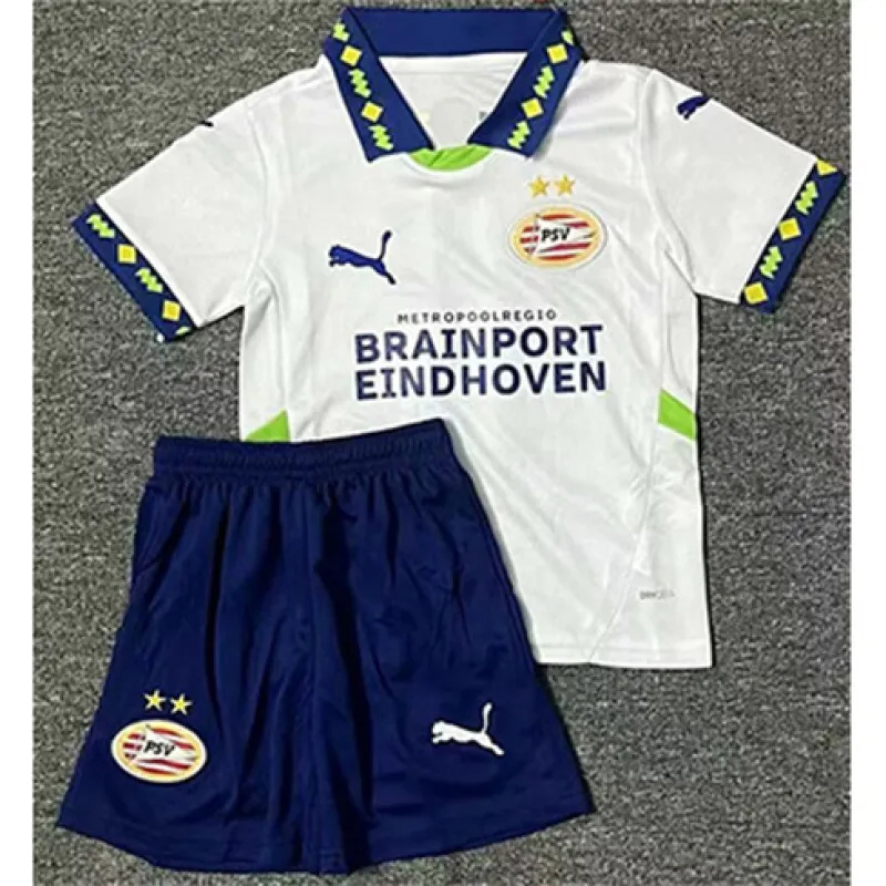 Maglia per bambini del PSV Eindhoven 2024/25 - Bianca