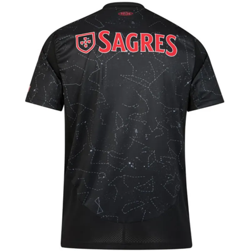 The 2024/25 away jersey of Benfica - Black