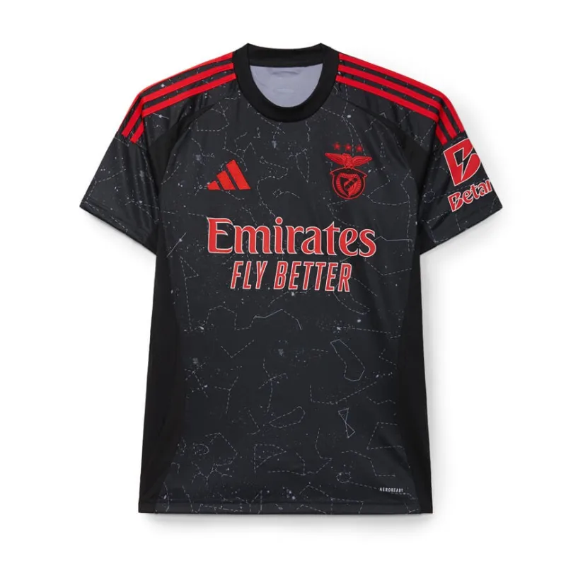 The 2024/25 away jersey of Benfica - Player - Black
