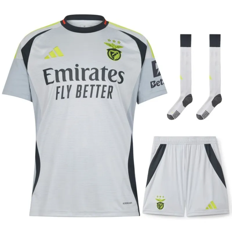 Set di maglie Benfica 2024/25 per bambini - Terza - Grigio