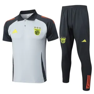 Chemise de formation Polo Benfica 2024/25 + Pantalon - Blanc