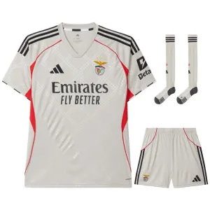 Benfica Kids' 2025/26 Away Kit - Beige