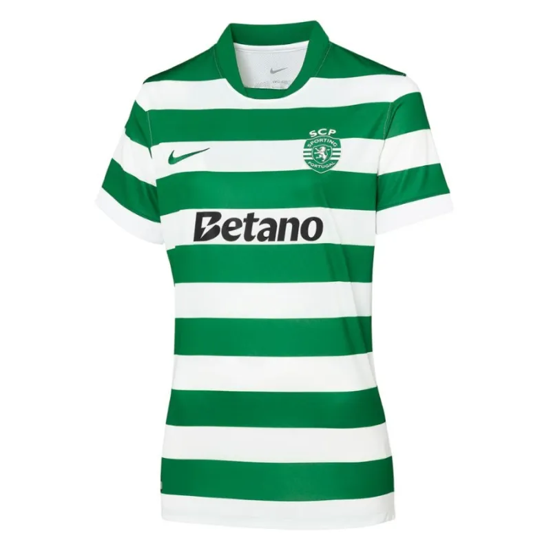 Maglia di casa femminile del Sporting CP 2025/26 - Verde/Bianco