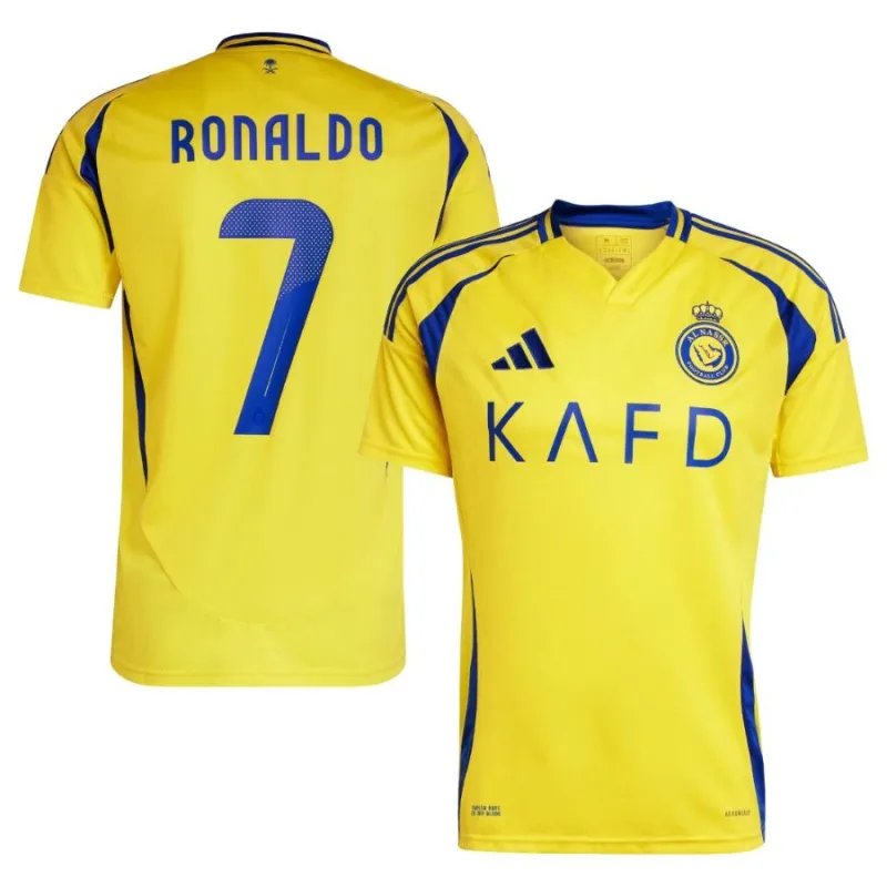 Cristiano Ronaldo's Al Nassr 2024/25 Home Jersey No.7 - Yellow
