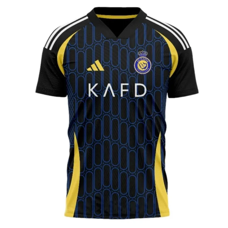 Ronaldo Al Nassr 2024/25 Away 7 Kids Jersey - Black