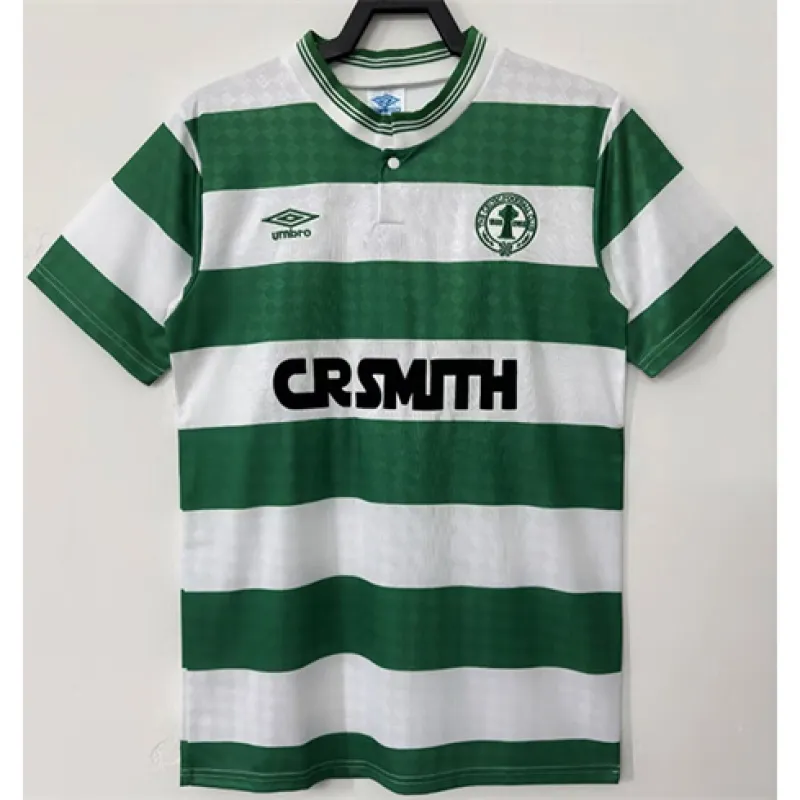 Celtic 1987/88 Home Retro Jersey - White/Green