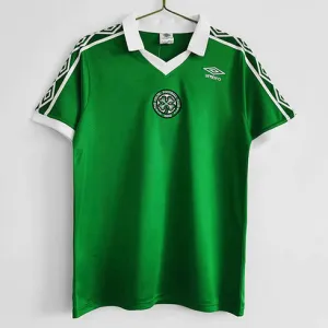 Maillot retro domicile A de Celtic 1980 - Vert