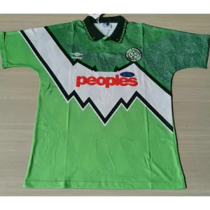Maillot retro d'extérieur de Celtic 1991/92 - Vert