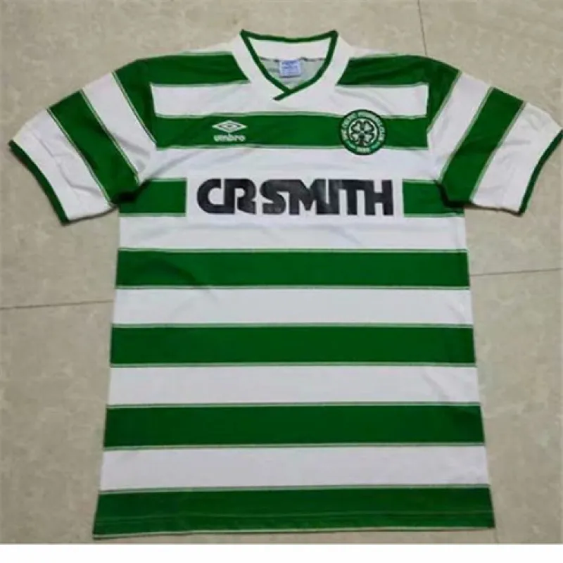 Celtic 1985/86 Home Retro Jersey - White/Green