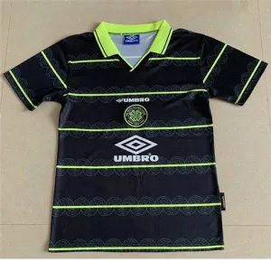 Maillot retro d'extérieur de Celtic en 1998 - Noir