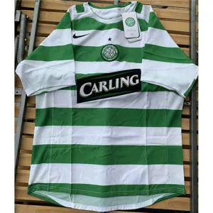 Celtic 2005/06 Home Retro Jersey - White/Green