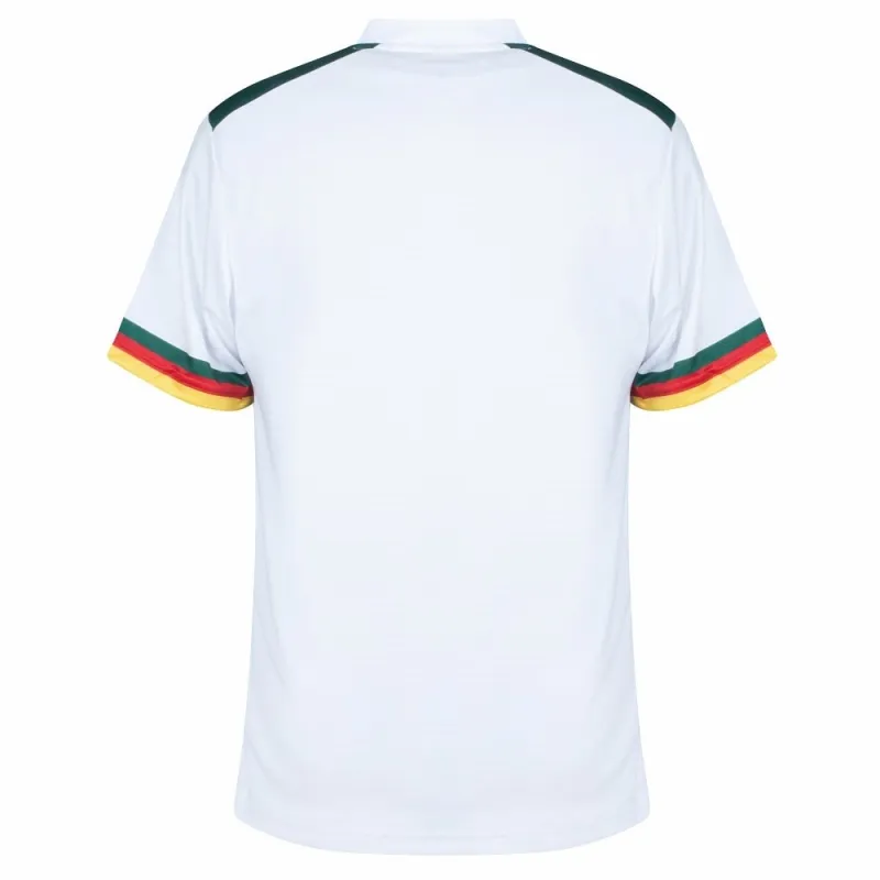 La maglia di trasferta della nazionale camerunese per la Coppa del mondo 2022, bianca.