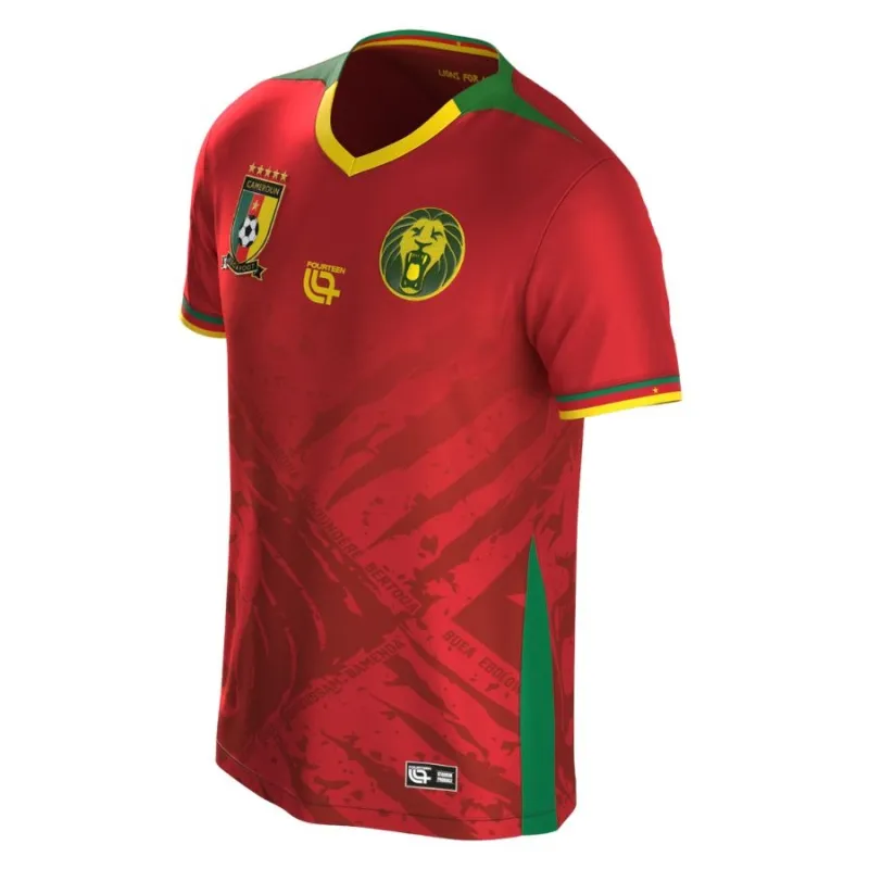 Cameroon Kids' 2025/26 Away Jersey - Red