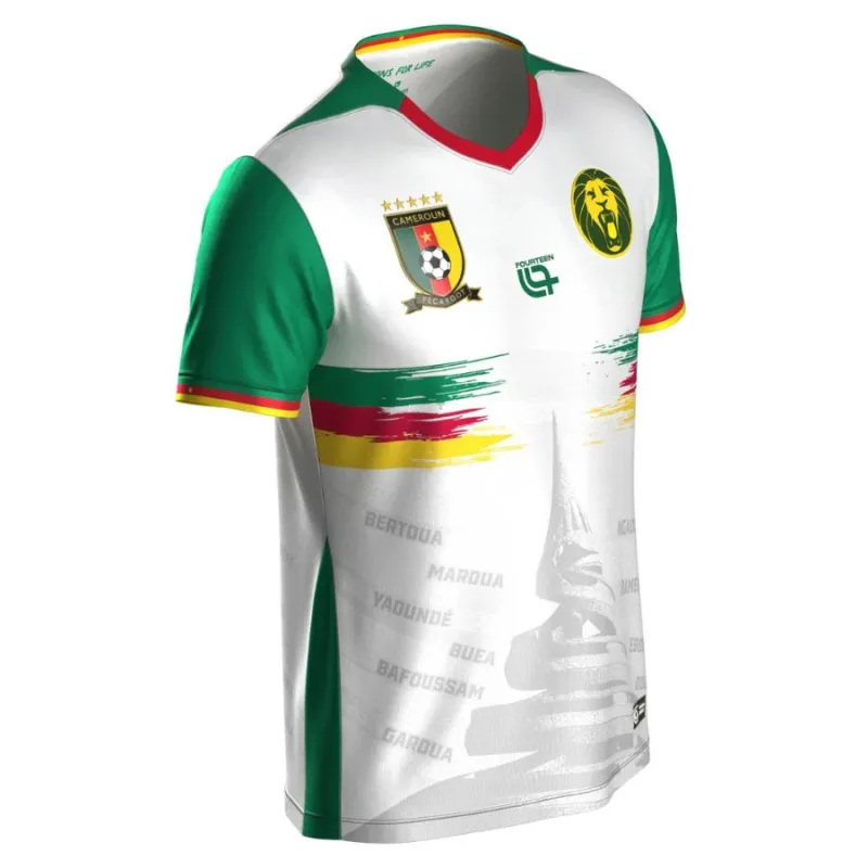 Camerún 2025/26 Tercer Kit Niños - Blanco