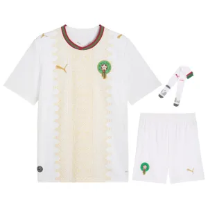 Morocco 2026 World Cup Away Kids Kit White
