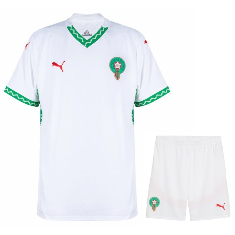 Morocco Kids' 2026/27 Away Kit - White