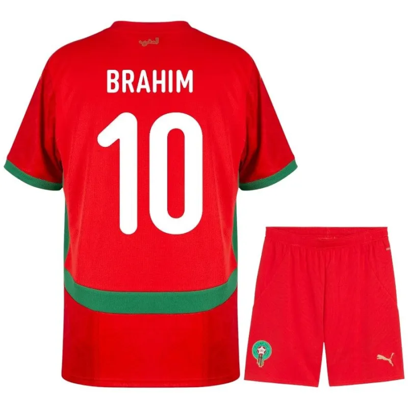 Marokko BRAHIM Heim Kinder-Set 2026/27 - Rot