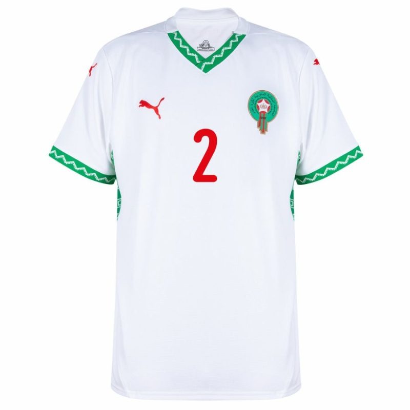 Morocco HAKIMI 2026/27 Away Kids' Kit - White