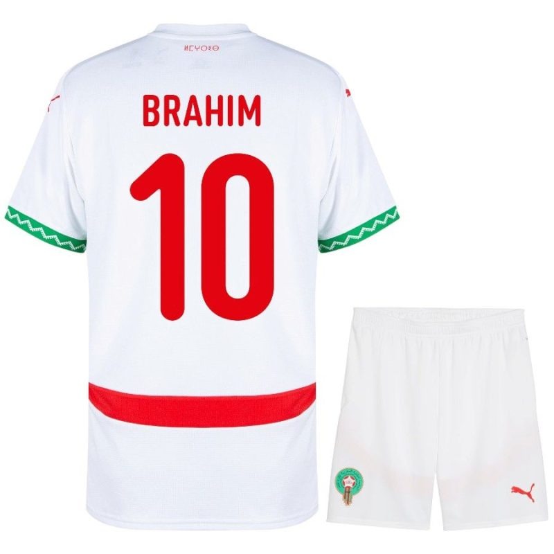 Marocco BRAHIM Kit Bambino Ospite 2026/27 - Bianco