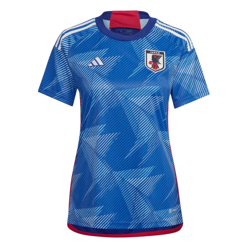 The fan version of the blue women's home jersey of the Japanese national team in the 2022 World Cup.