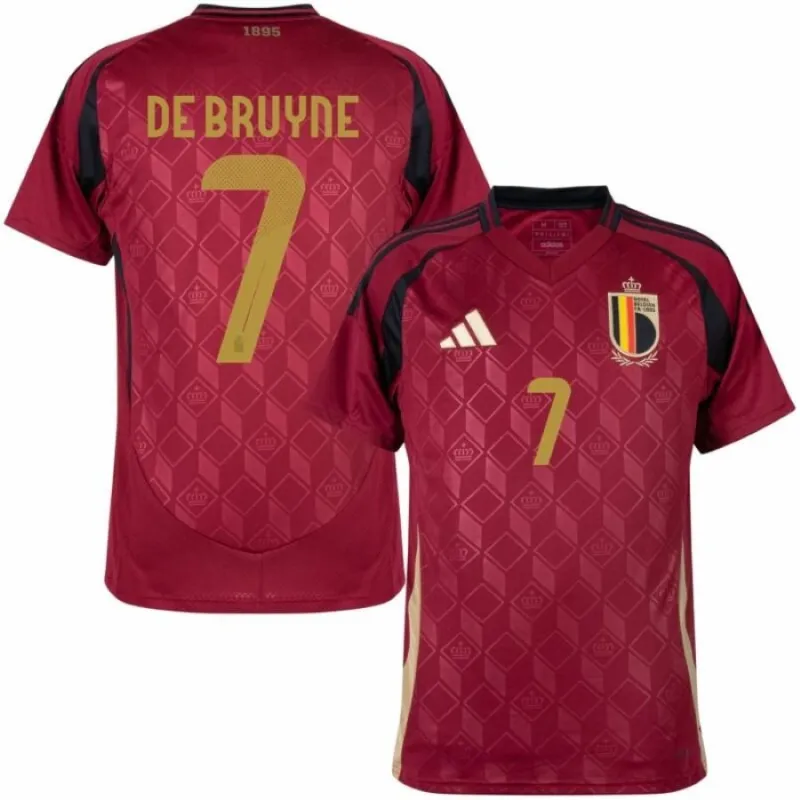 Belgio DE BRUYNE Maglia Home 2024/25 - Rosso