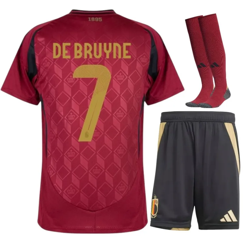 Belgio DE BRUYNE Kit Bambino Home 2024/25 - Rosso