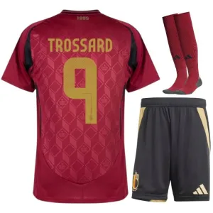 Belgium TROSSARD 2024/25 Home Kids Kit - Red