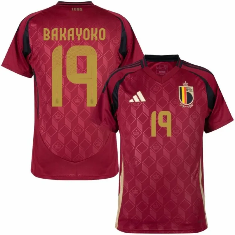 Belgique BAKAYOKO Maillot Domicile 2024/25 - Rouge