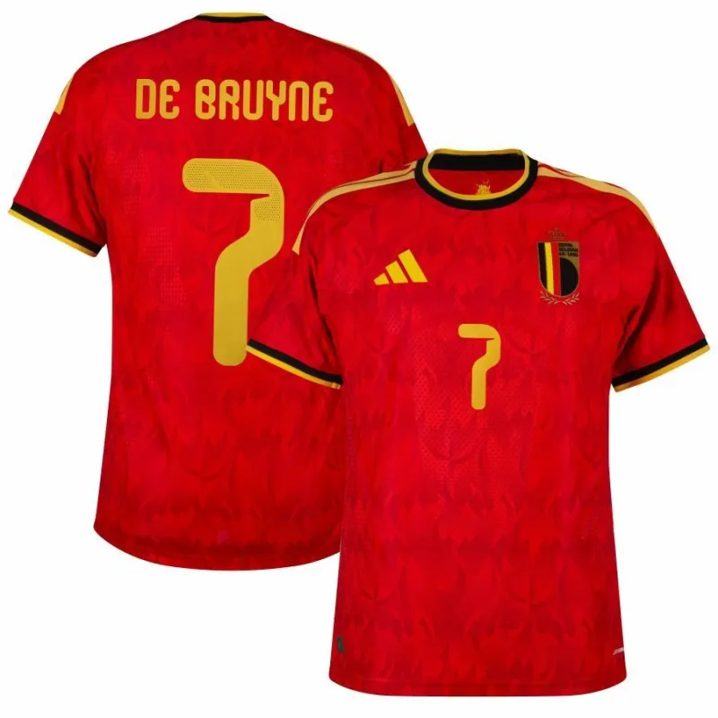 Belgium DE BRUYNE 2026/27 Home Jersey - Red