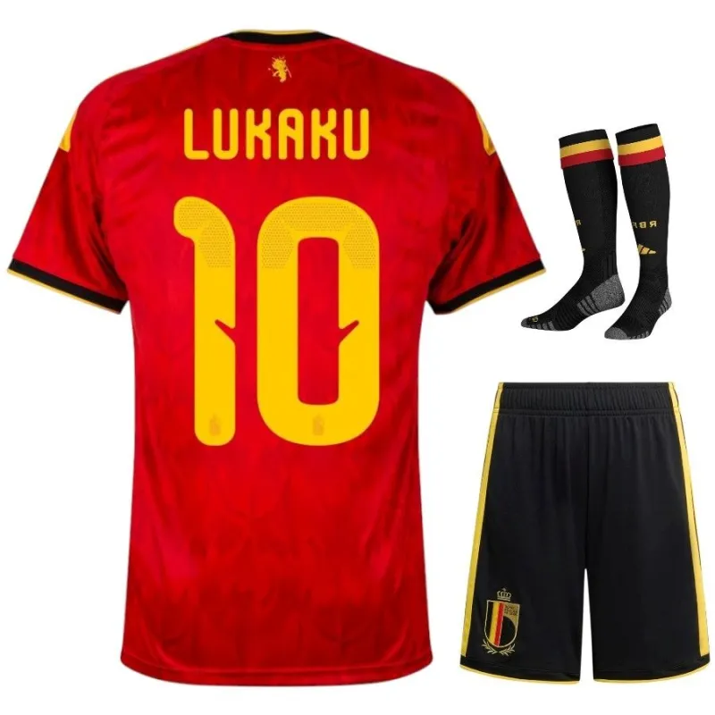 Set kit casalingo bambini Belgio LUKAKU 2026/27 - Rosso