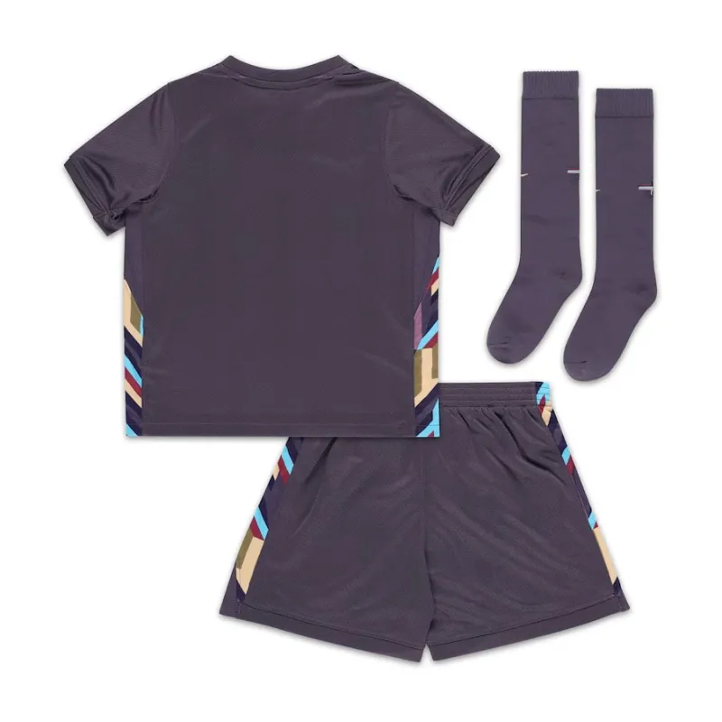 Kit di trasferta per bambini dell'Inghilterra 2024/25 - Viola
