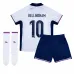 Kit di campo per bambini di casa dell'Inghilterra 2024/25 di Jude Bellingham - Bianco
