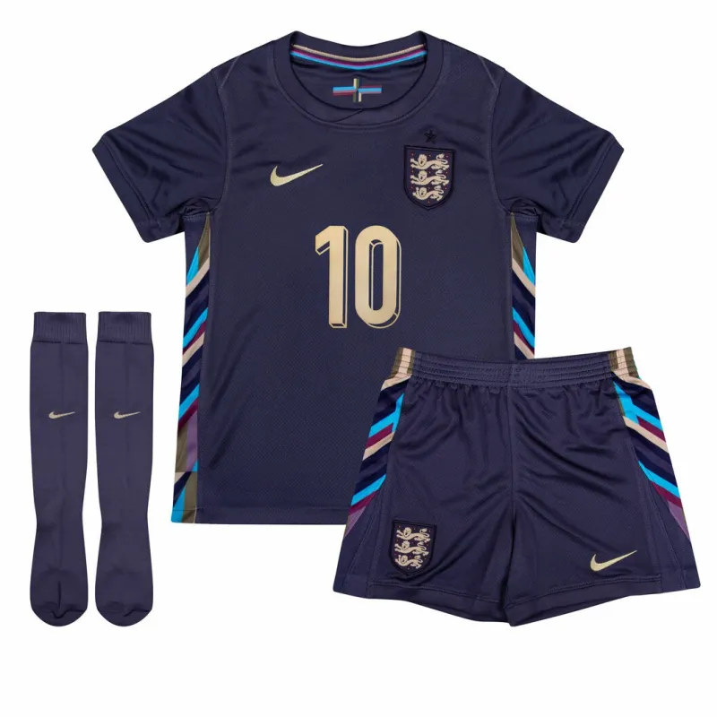 Jude Bellingham's England 2024/25 Away Kids' Kit - Purple