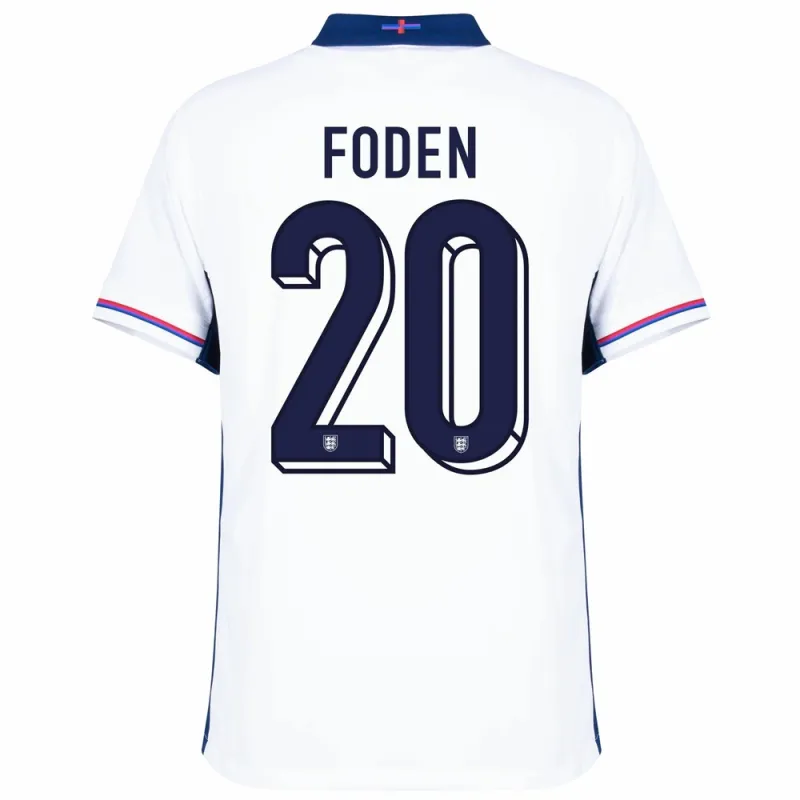 Camiseta local de Inglaterra 2024/25 de Phil Foden - Blanca