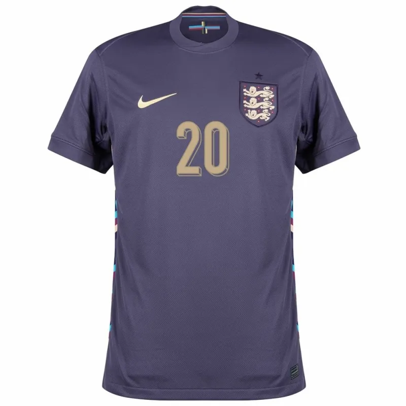 Phil Foden's England 2024/25 Away Jersey - Purple
