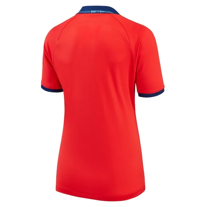 Maglia di trasferta femminile dell'Inghilterra per la Coppa del mondo 2022 - Rossa