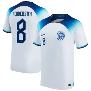 La maglia di casa dell'Inghilterra per la Coppa del mondo 2022 di Henderson - Bianca