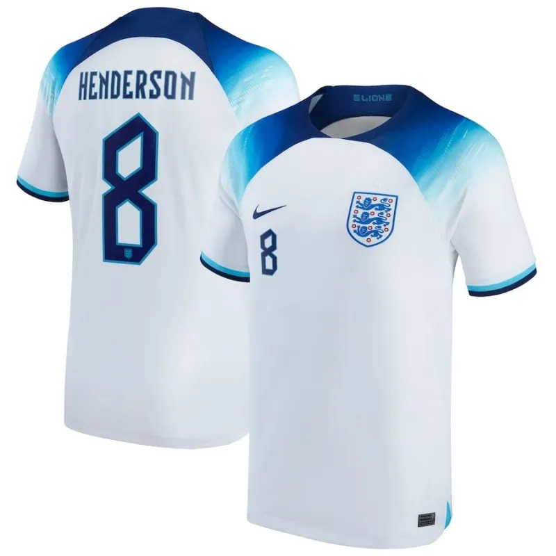La camiseta local de Inglaterra para la Copa del Mundo 2022 de Henderson - Blanca