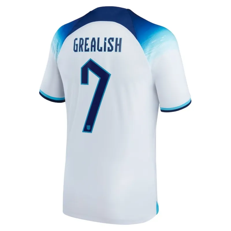 Le maillot domicile de l'Angleterre pour la Coupe du monde 2022 de Jack Grealish - Blanc