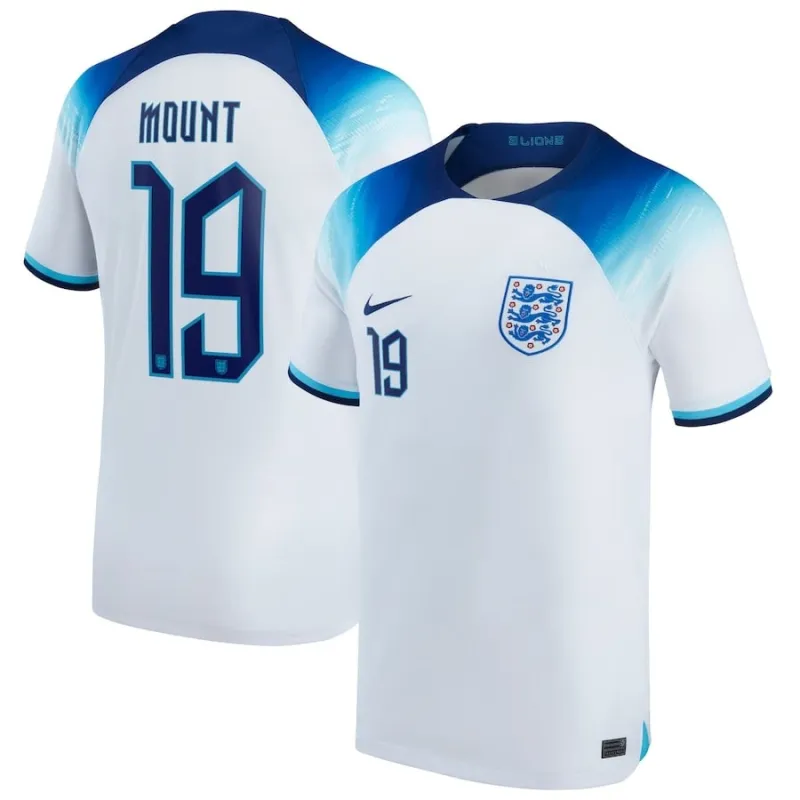 Mount's England 2022 World Cup Home Jersey - White