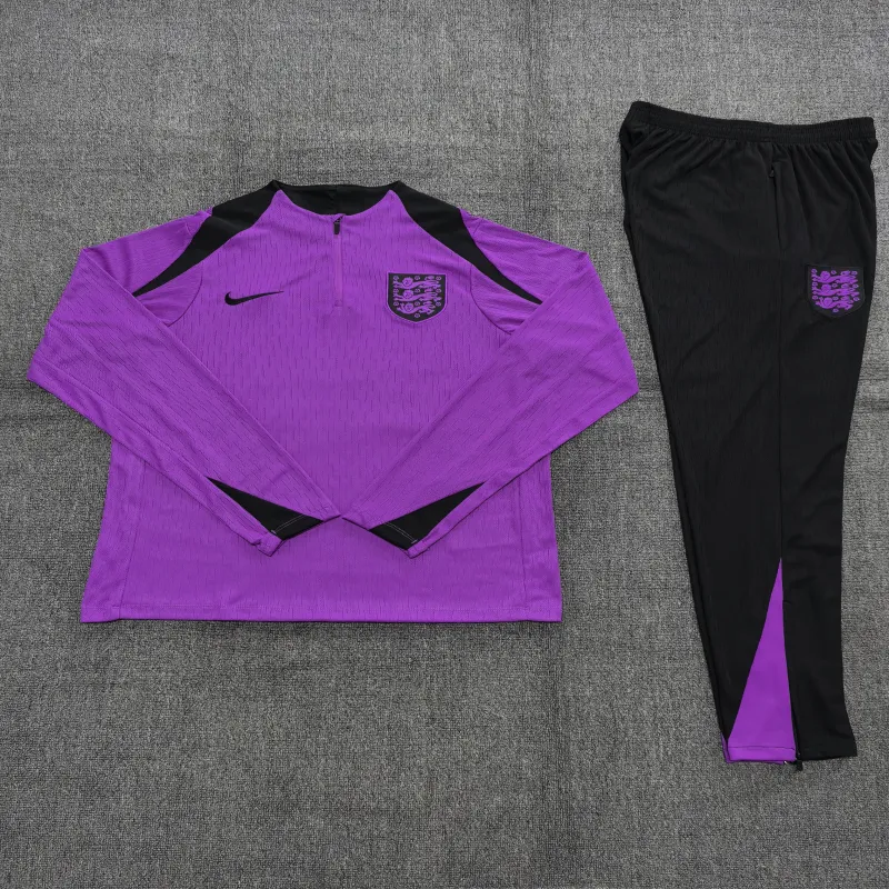 England 2025/26 Kids Sports Set Purple