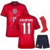 Inghilterra RASHFORD 2026/27 Maglia Trasferta Bambino Rosso