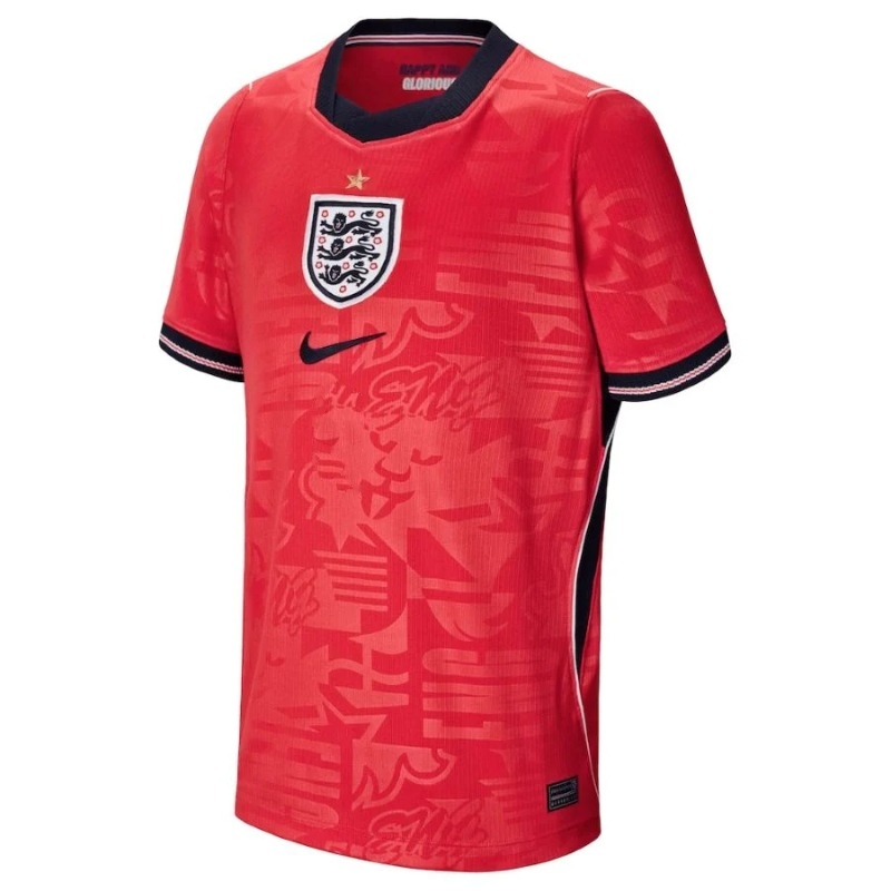 England 2026/27 Away Kids Kit Red