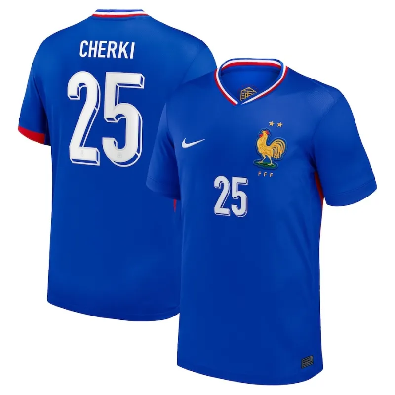 Rayan Cherki France 2024/25 Home Replica Jersey