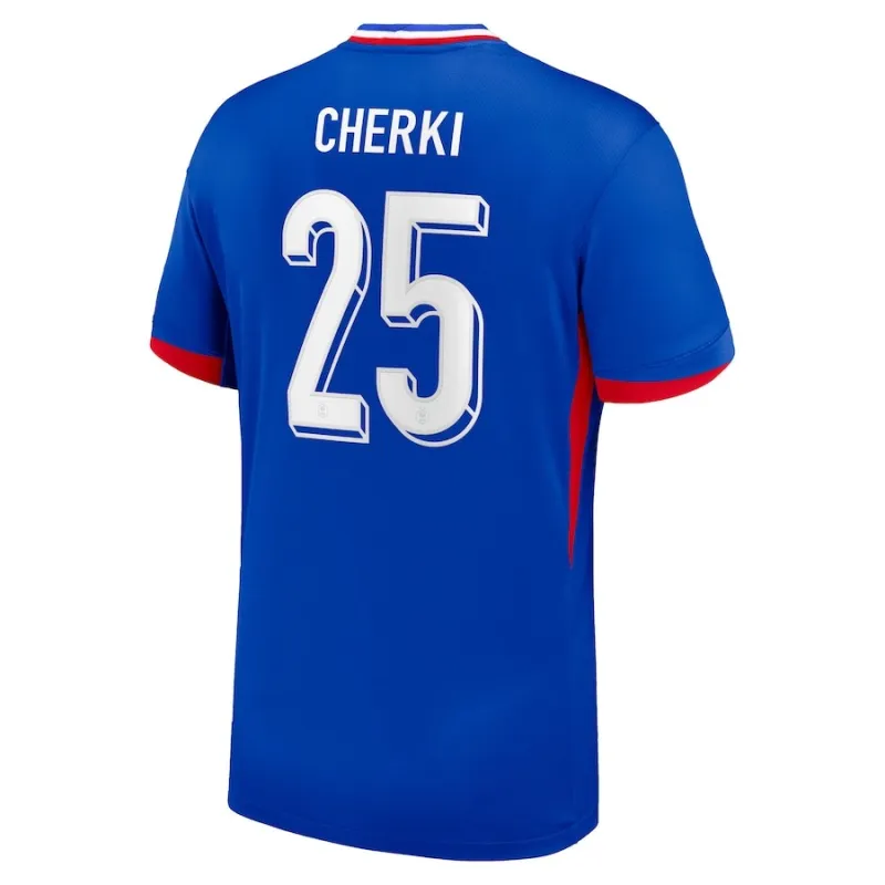 Cherki France 2024/25 Kids' Home Replica Jersey Blue