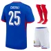 Cherki Francia 2024/25 Kit Bambino Casa Versione Tifoso Blu