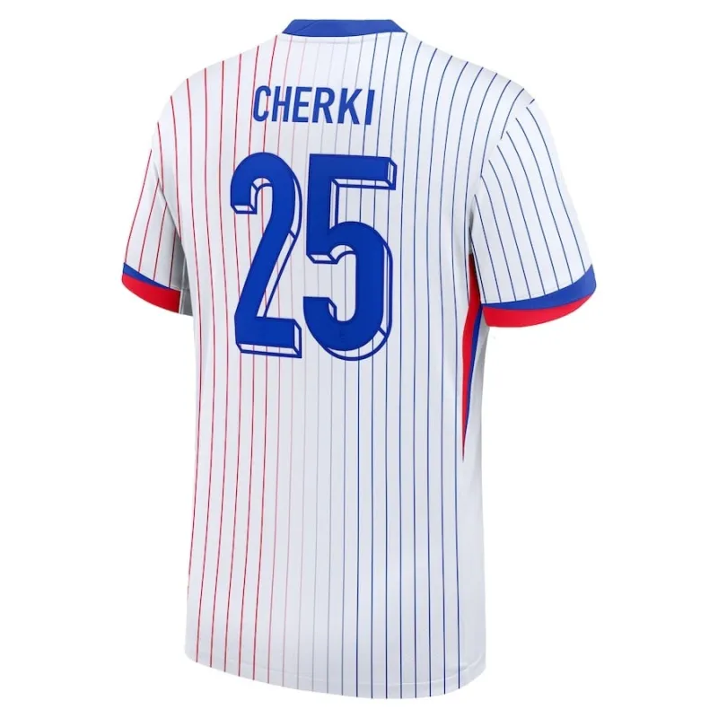 Cherki France 2024/25 Kids' Away Replica Jersey Blue