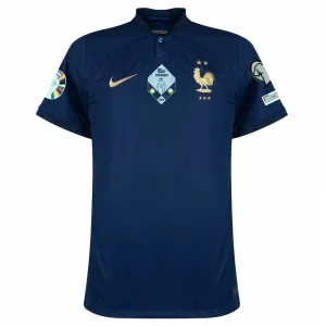 The French team's 2024 home European Cup jersey for players - Blue