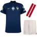 The French national team's 2024 home European Cup children's kit jersey - Blue
