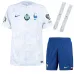 The French national team's 2024 away European Cup children's kit jersey - White